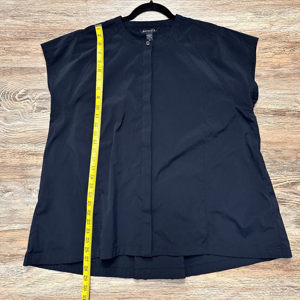 Athleta Performance Poplin Popover Button Up High… - image 4